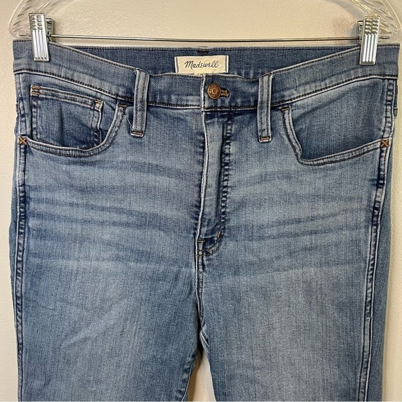 Madewell Women's 10" RoadTripper Ankle Jeans Sz 31 Split Hem High Rise Skinny - Picture 2 of 10